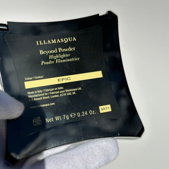 Illamasqua Beyond Powder Highlighter GORGEOUS Epic Champagne Gold Peach 7g - Picture 11 of 11